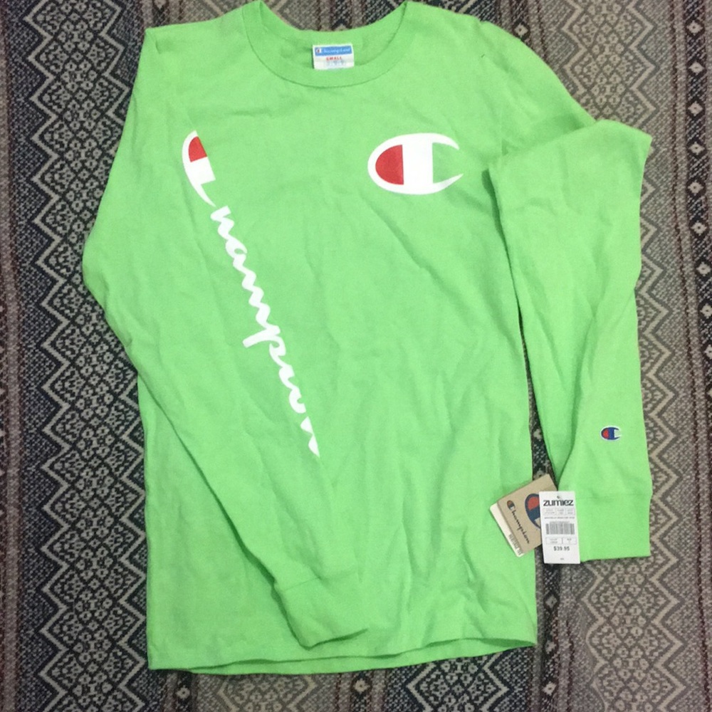 Neon Green Champion Shirt